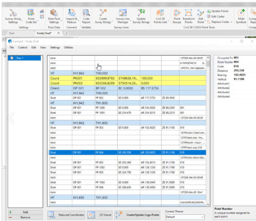 Features - Stringer Topo • Civil Survey Applications