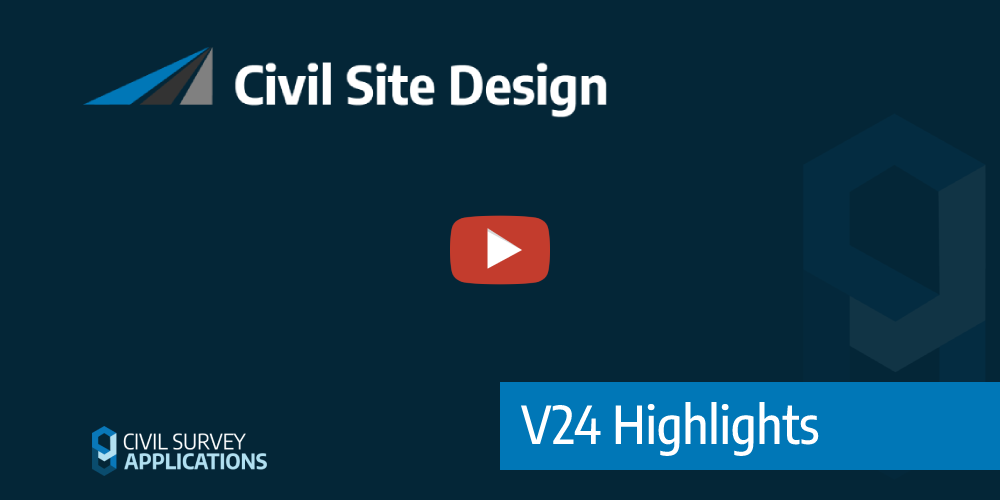 New Features In Civil Site Design V24