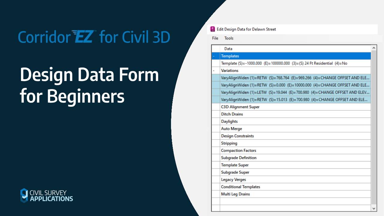 Design Data Form for Beginners