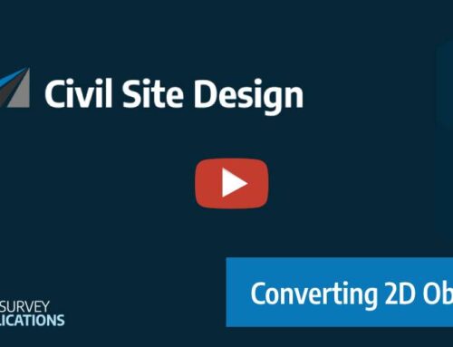 Converting 2D Objects | Civil Site Design V24