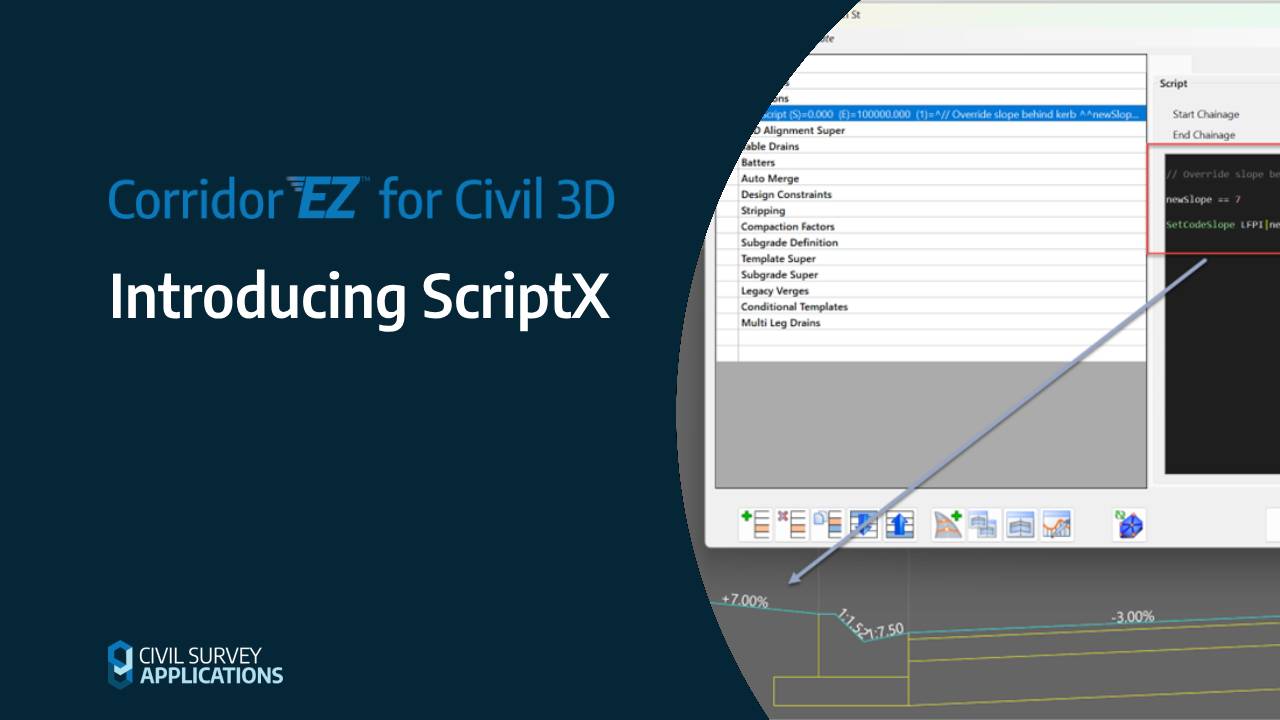 Introducing ScriptX: Build Your Own Variations In Corridor EZ for Civil 3D
